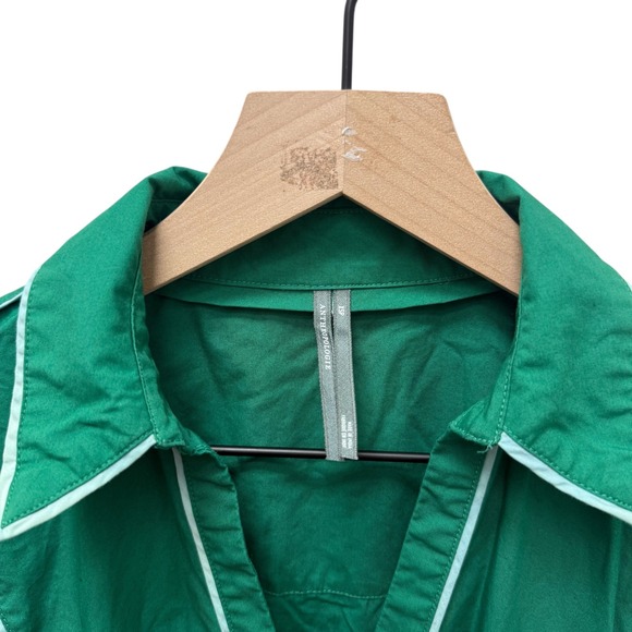 Anthropologie The Somerset Maxi Dress Green Aged Jadette Piping Seams Size XS P - Picture 5 of 9